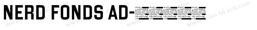 nerd fonds ad字体转换